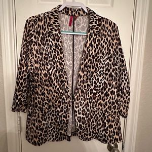 Love Scarlett animal print jacket blazer XL